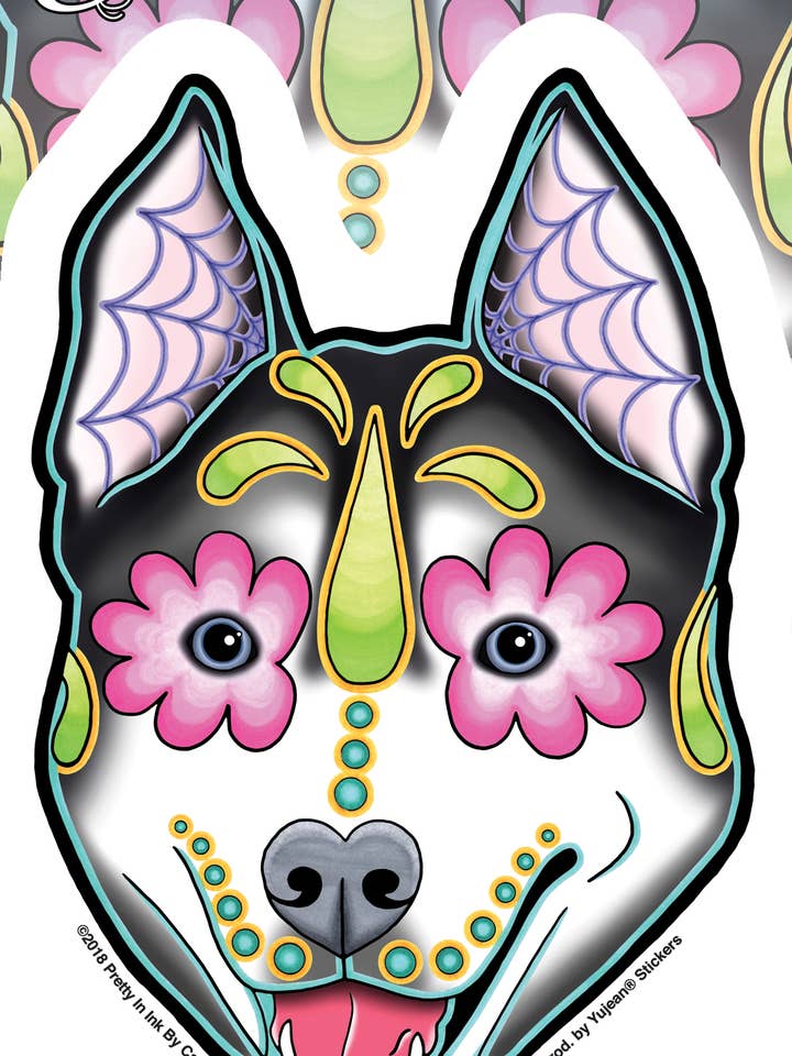 Pegatina Husky de Cali-JA762 para venta al por mayor de Yujean