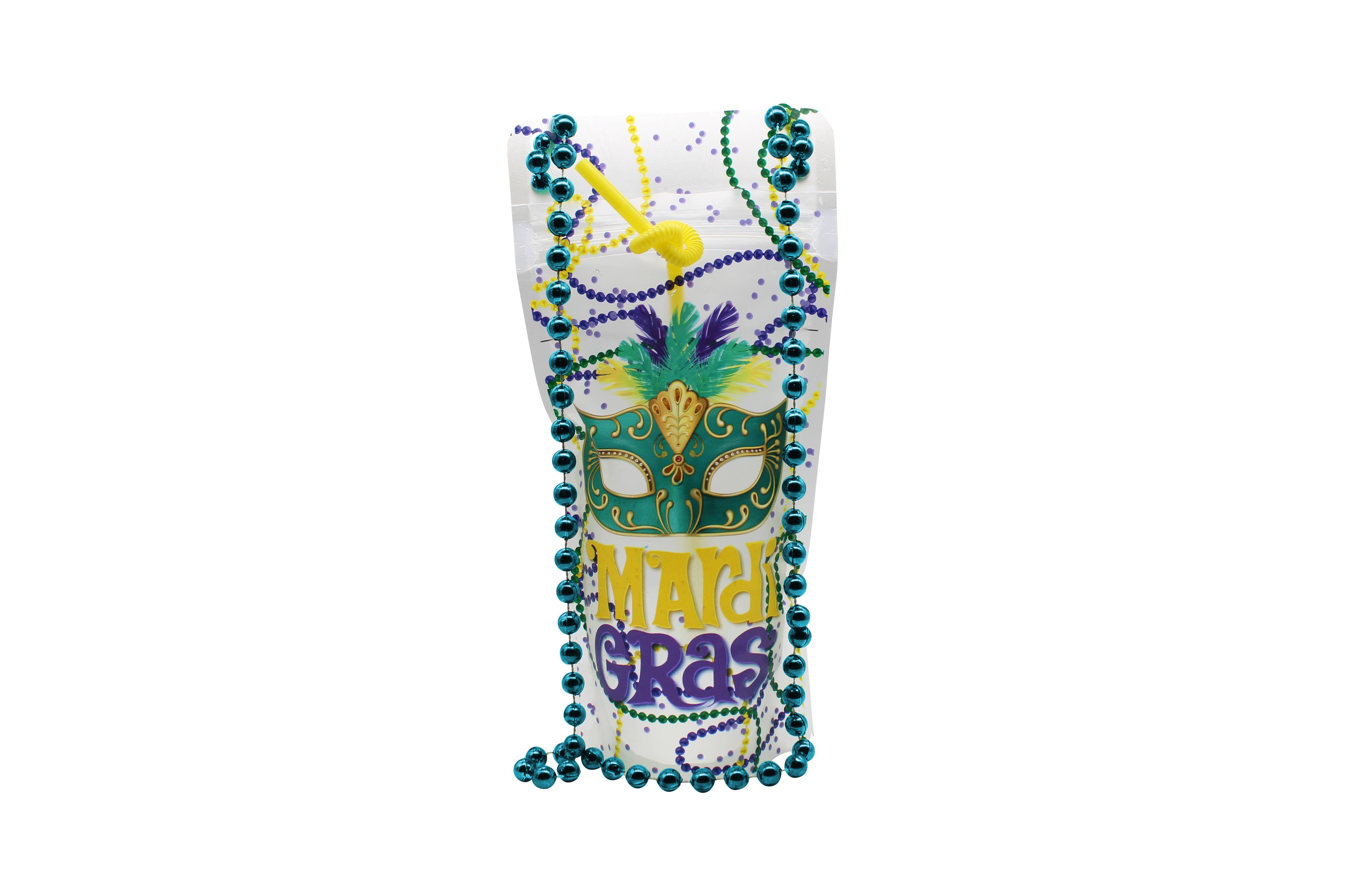 NeckSip - Wholesale Party Favor - Mardi Gras - Draagbare drinkzakjes (16 oz | 2-pack)11