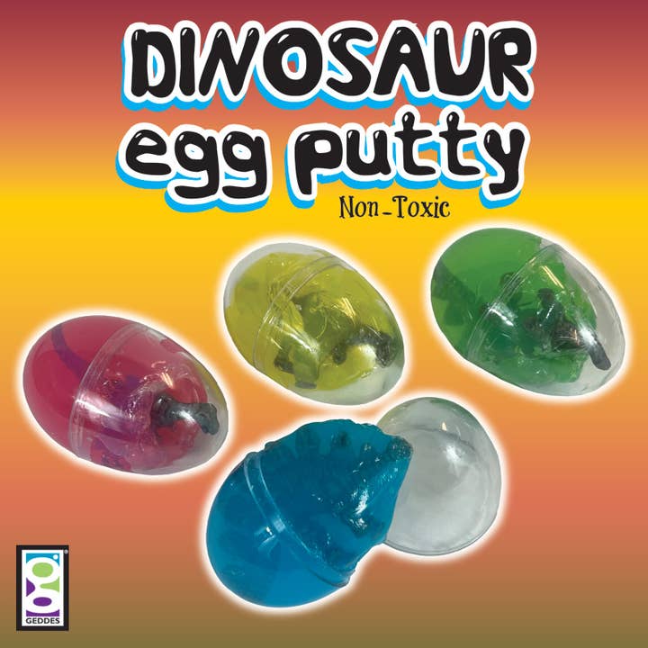 Geddes - Wholesale Putty/Slime - Kids - DINOSAUR EGG PUTTY 24/BX5