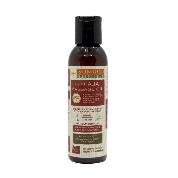 Sun God Medicinals - Wholesale Bath/Body Oil - Aja Massage Oil