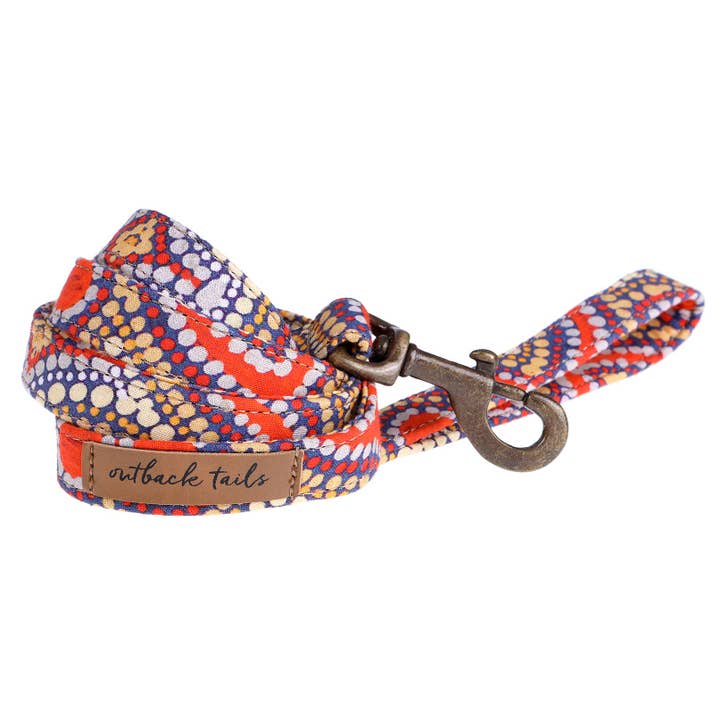 Vegan Canvas Dog Lead - Snake Dreaming for wholesale by Outback Tails