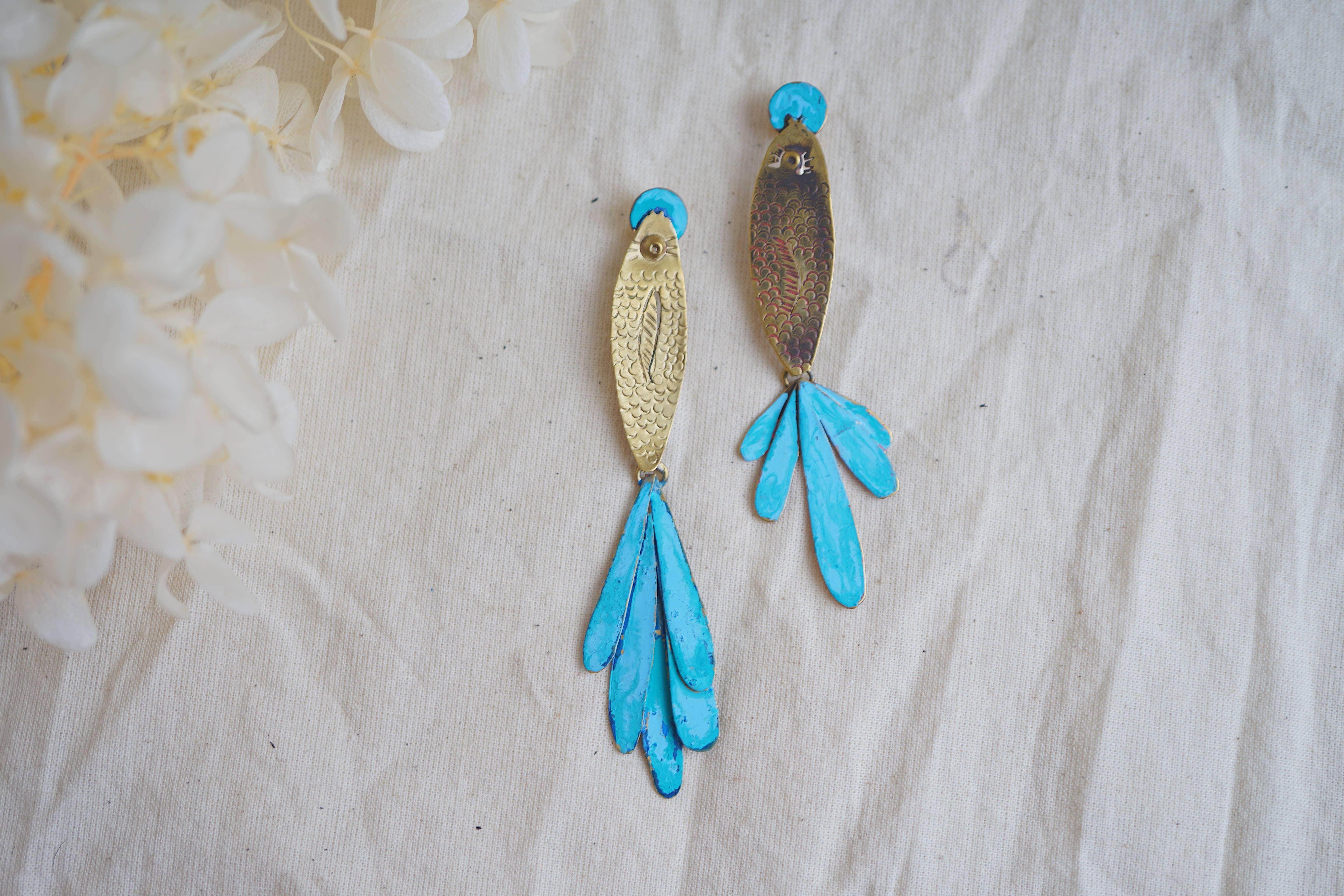 Maria rosua - Wholesale Dangle Earrings - Fish of the Paraná6