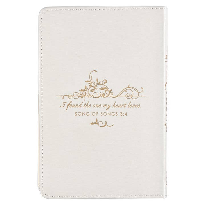 Christian Art Gifts - Wholesale Book - Adult - Devotional for Mr. & Mrs. White Faux Leather