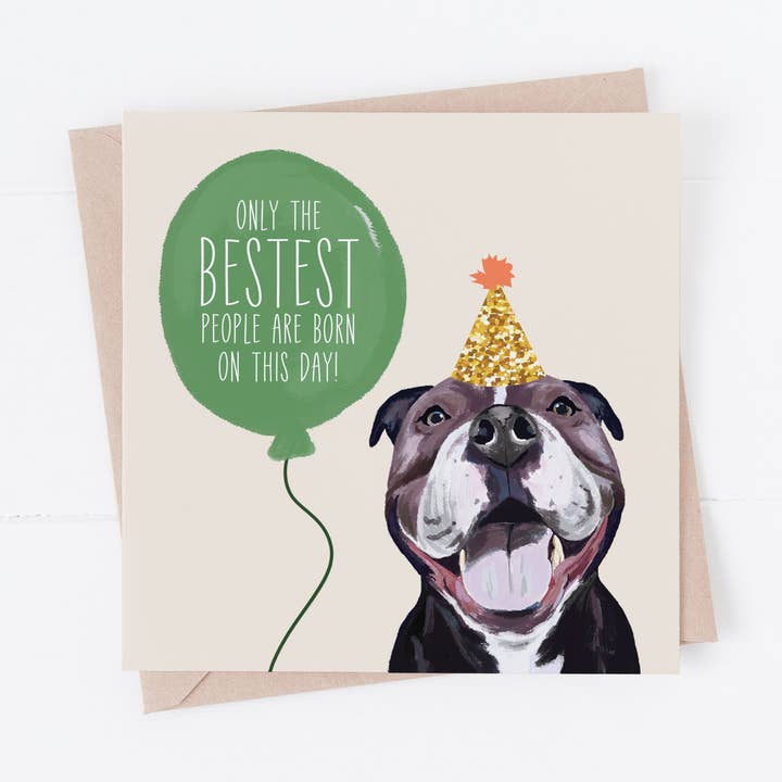 Glückwunschkarte zum Geburtstag eines Hundes für den Großhandel von Richarts Designs
