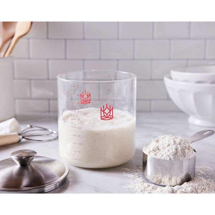 HIC - Harold Import Co. - Wholesale Kitchen Tool/Gadget - King Arthur Baking Glass Sourdough Crock6