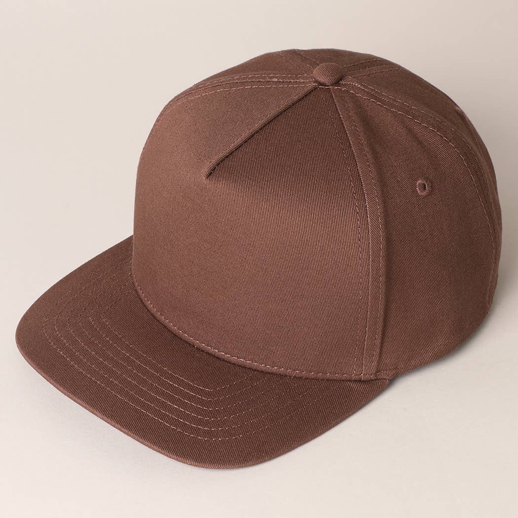 Fashion City - Wholesale Baseball Cap - Unisex - Solid Colored Cotton 5 Panel Baseball Cap9