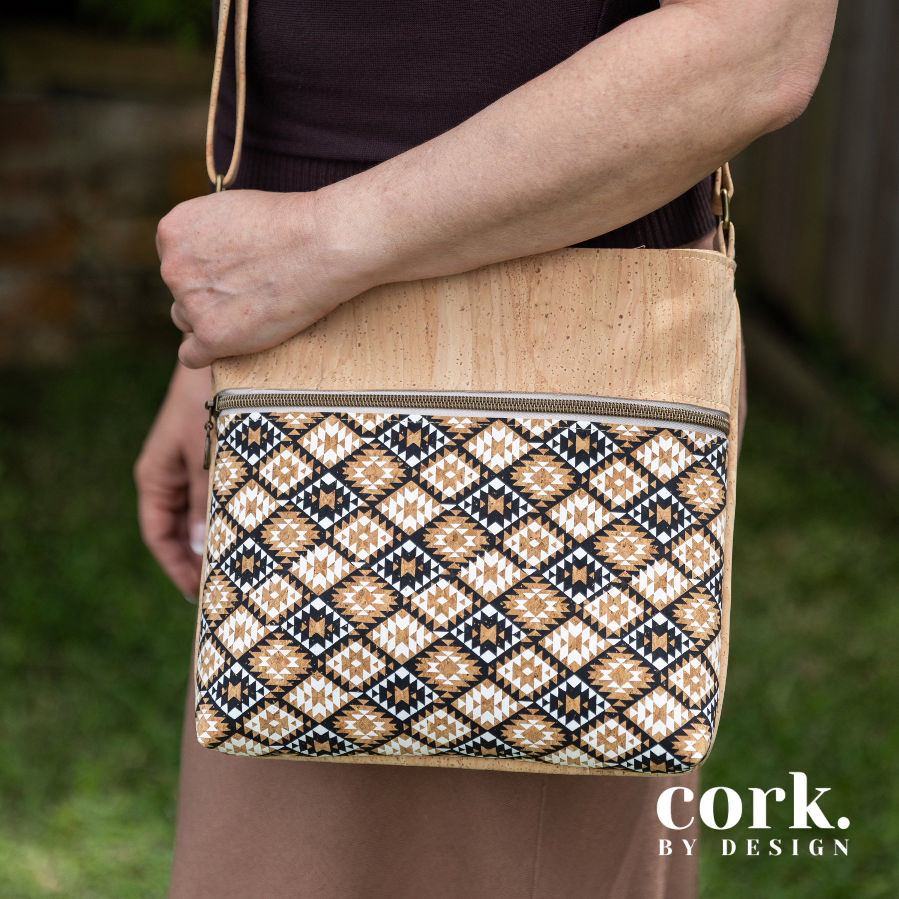 Cork By Design - Wholesale Shoulder Bag - Women's - Maria Cork Shoulder Bag - Tribal1