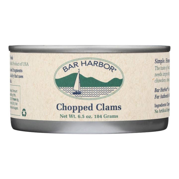 Ware Spark - Wholesale Tinned Fish - Bar Harbor - Chopped Clams - Case Of 12 - 6.5 Oz.