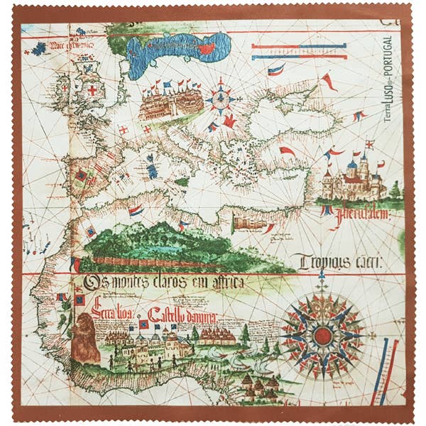 Canteen Planisphere Microfiber Cloth for wholesale by Terra Lusa