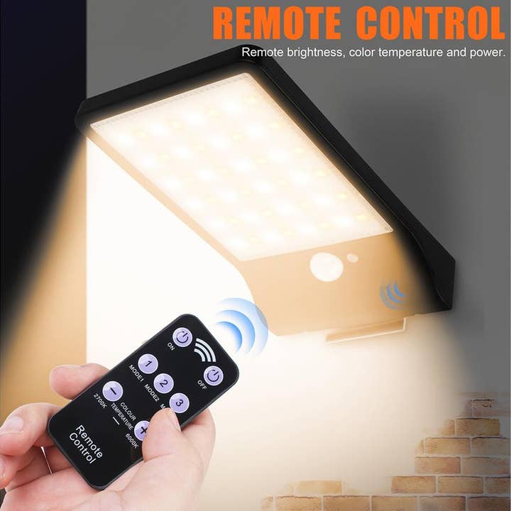 AICase - Wholesale Outdoor/Lawn Light - Waterproof Energy Saving Solar Wall Light Three Modes Induction Remote Control8