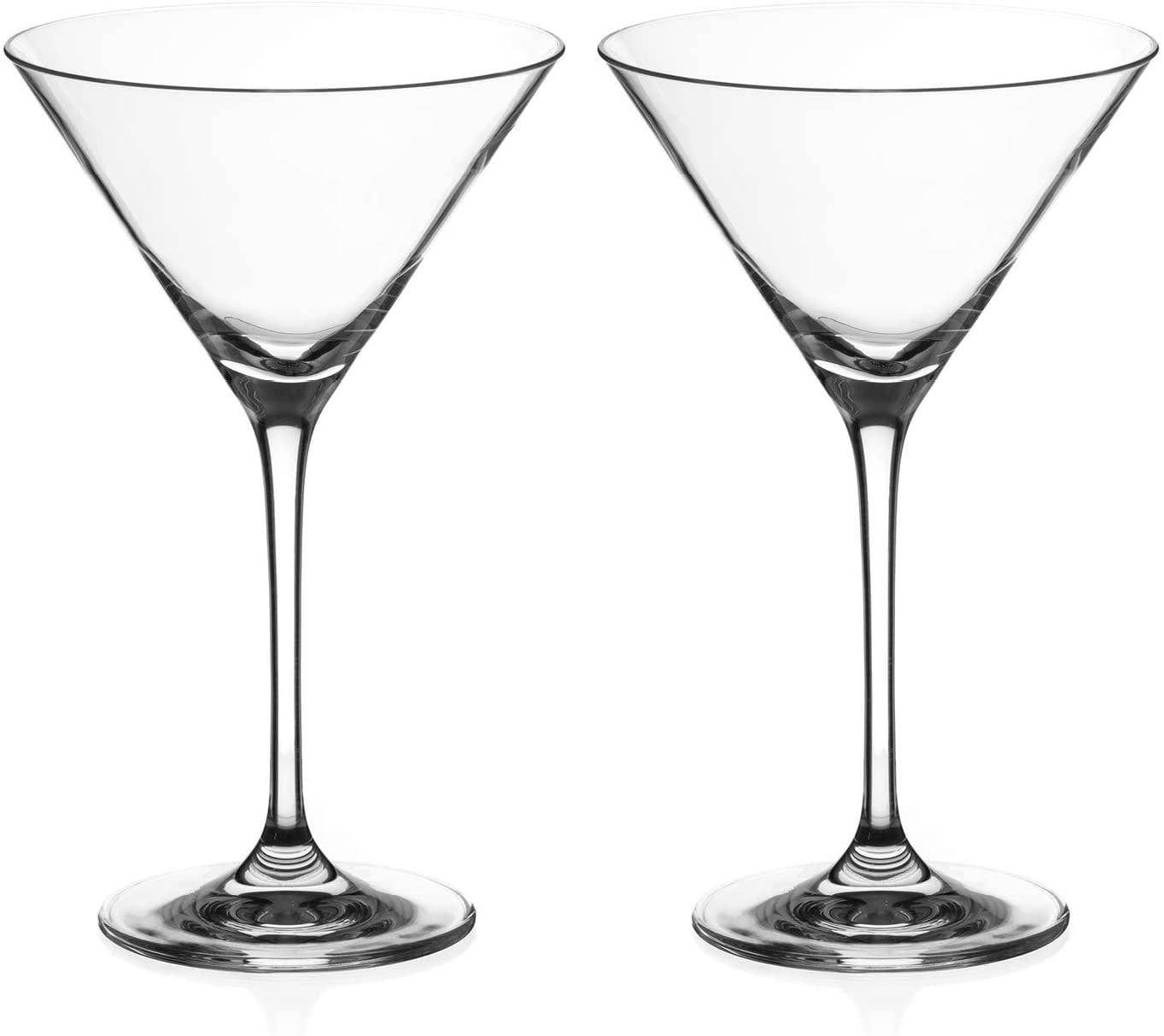 DIAMANTE - Wholesale Cocktail/Liquor Glass - Diamante Martini Prosecco Cocktail Glasses Pair - ‘auris’ C2