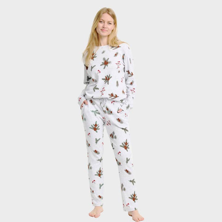 Happy Seasons - Wholesale Sleepwear Set - Women's - The Ribbed Pajamas – Women5