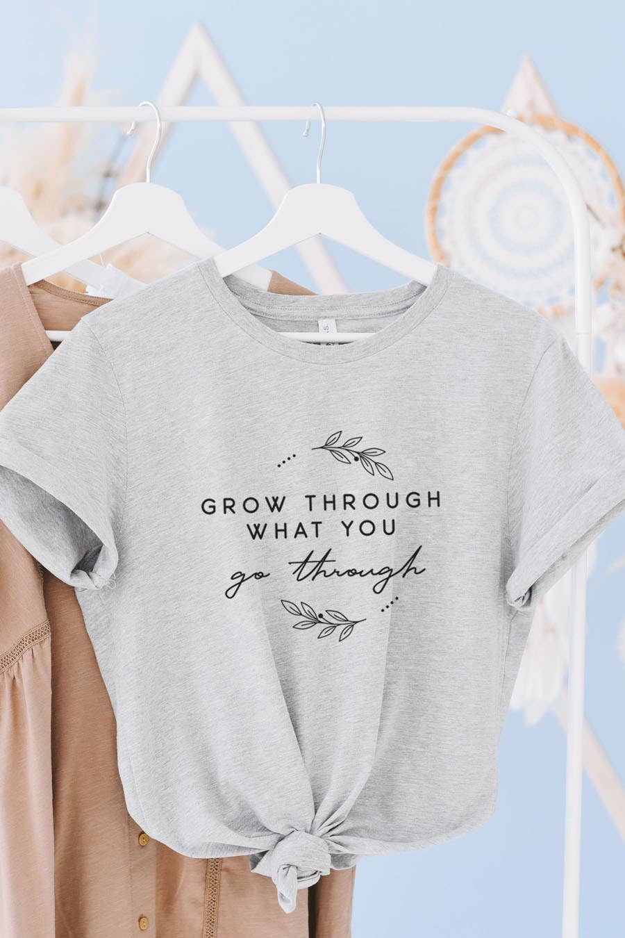 Bella Me - Wholesale Screen Printed T-Shirt - Women's - Grow Through What You Go Through1
