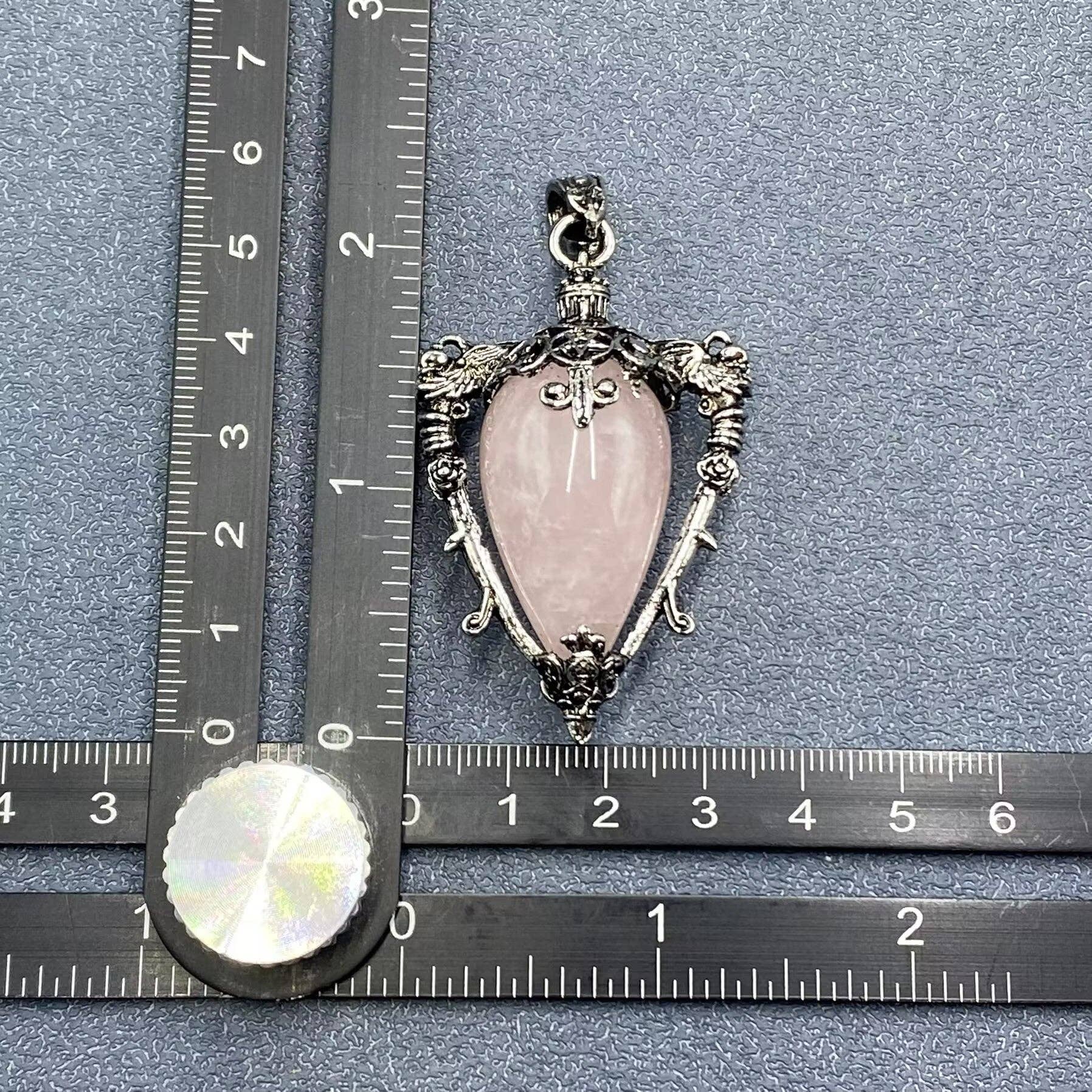 Mio Queena - Wholesale Spiritual Stone/Crystal - Vintage Stone & Crystal Bottle Charm Pendant - CS12