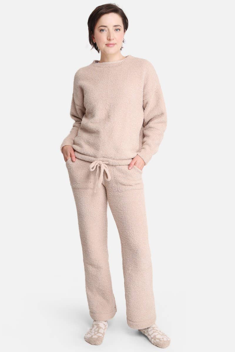 Fashion City – wholesale Sweatshirt – Women's – Solid Color Luxury Soft Lounge Pullover Sweater2