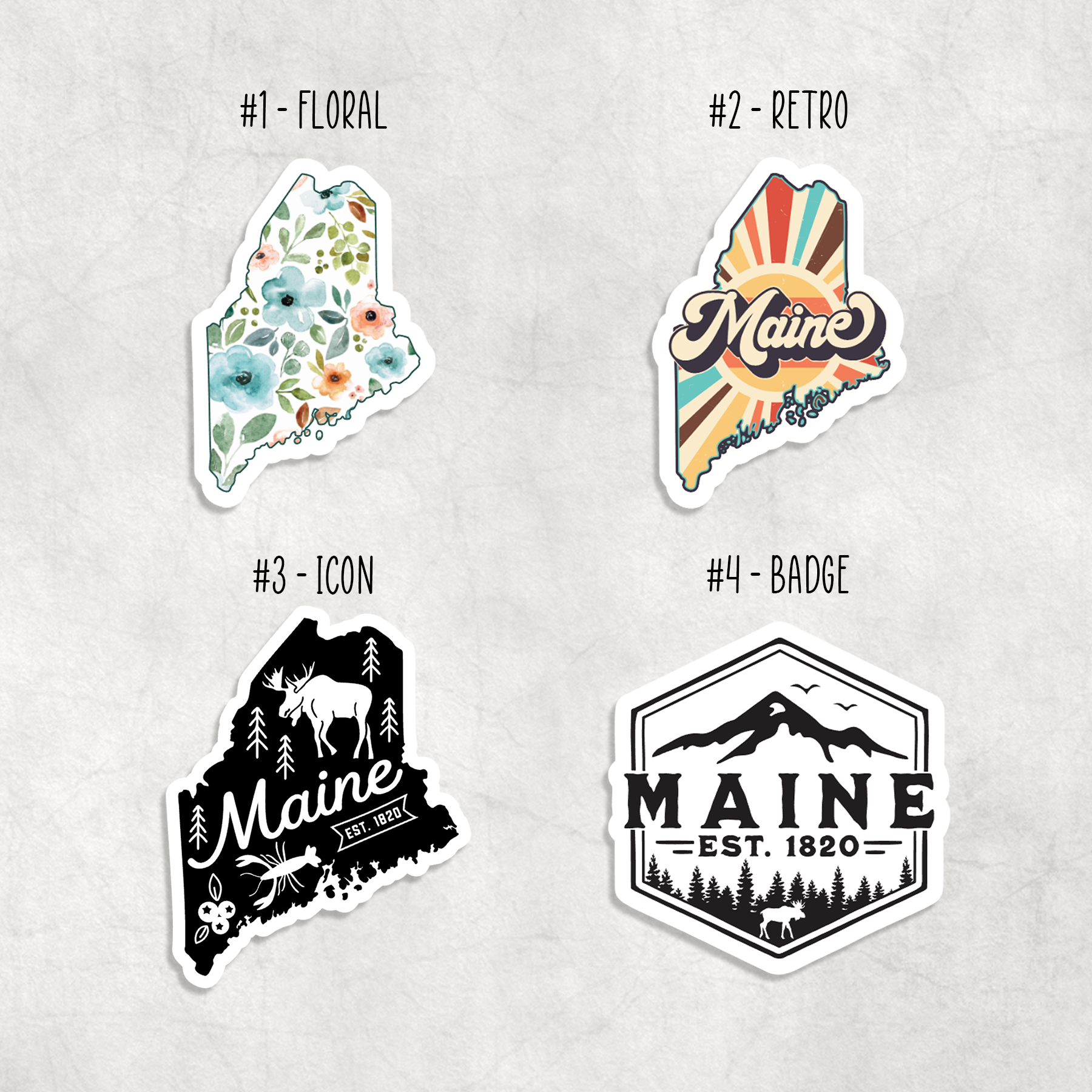 Expression Design Co – wholesale Sticker – Maine Stickers1