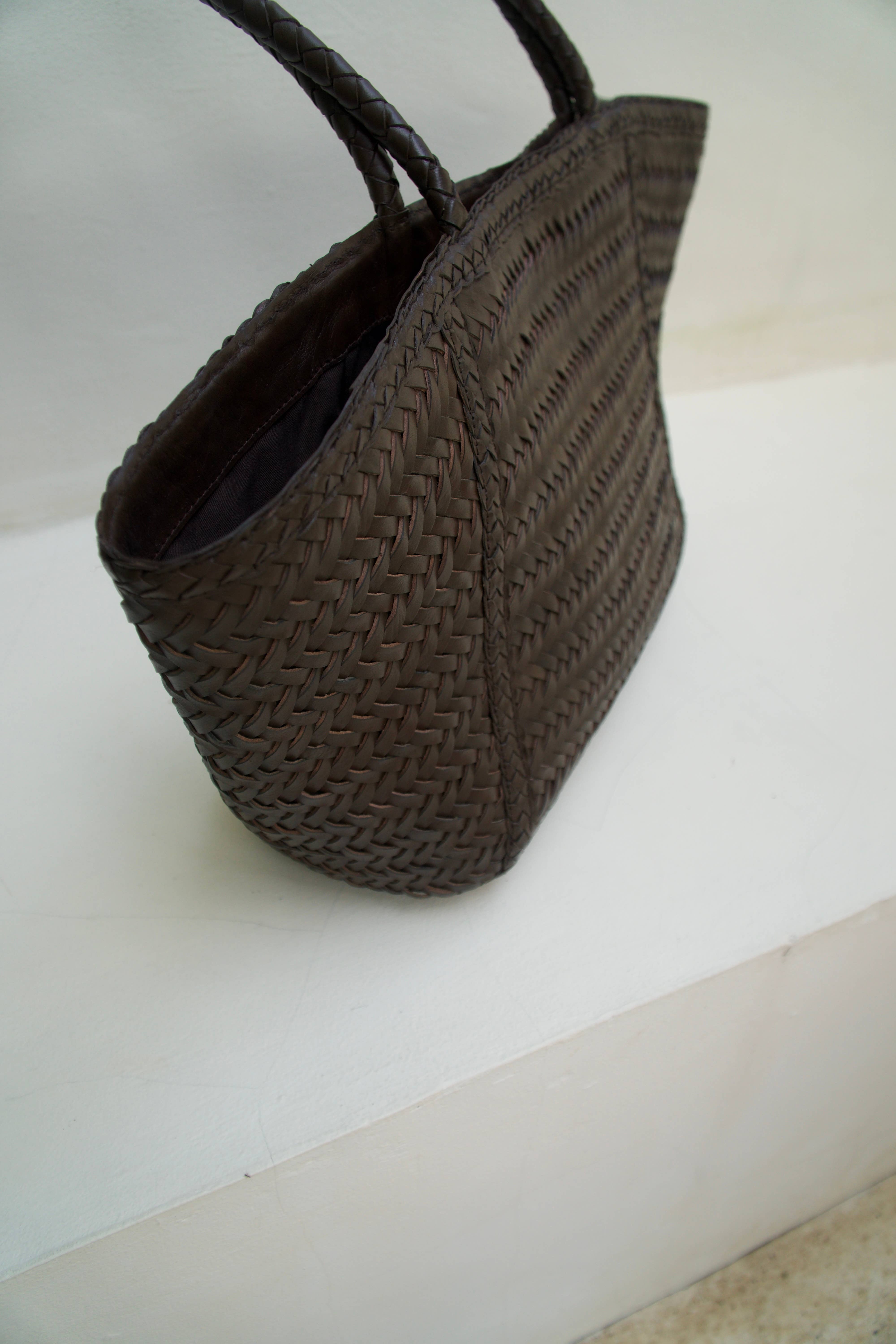 Le Cle - Wholesale Top handle bag – women's - Arvela Bag | Handwoven Leather Shopper8