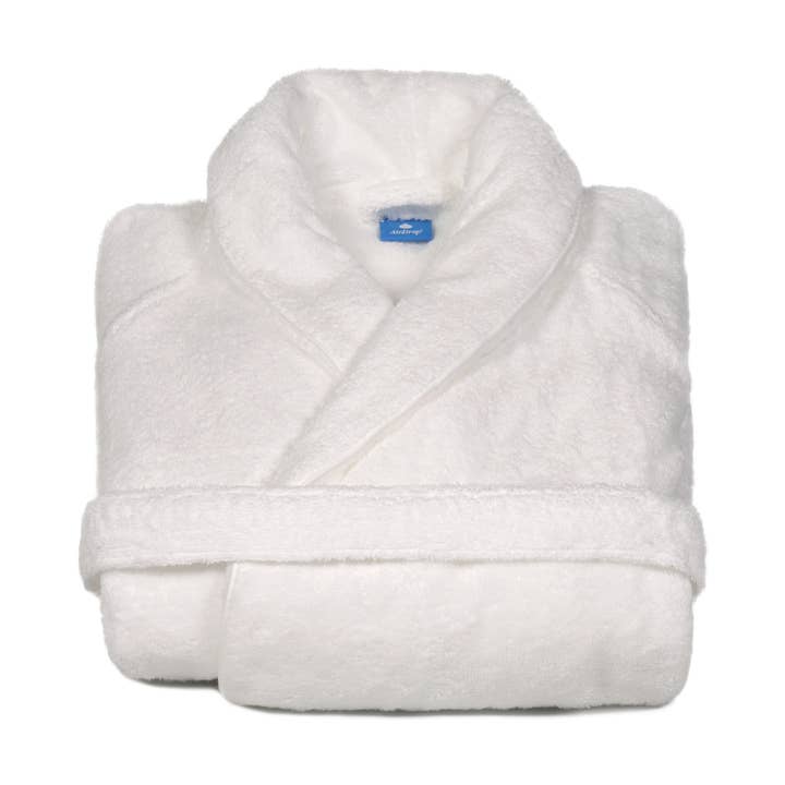 Albornoz de rizo blanco para venta al por mayor de AirDrop Towels