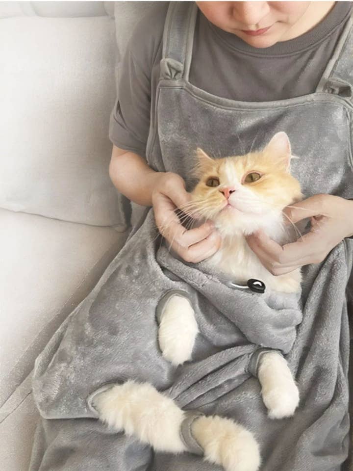 Cozy Pet Carrier Apron with Paw Holes for wholesale by React Activewear