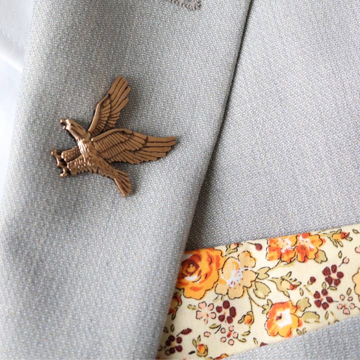 Tie Mood - Wholesale Pocket Square - Men's - Darwin Yellow Floral Pocket Square