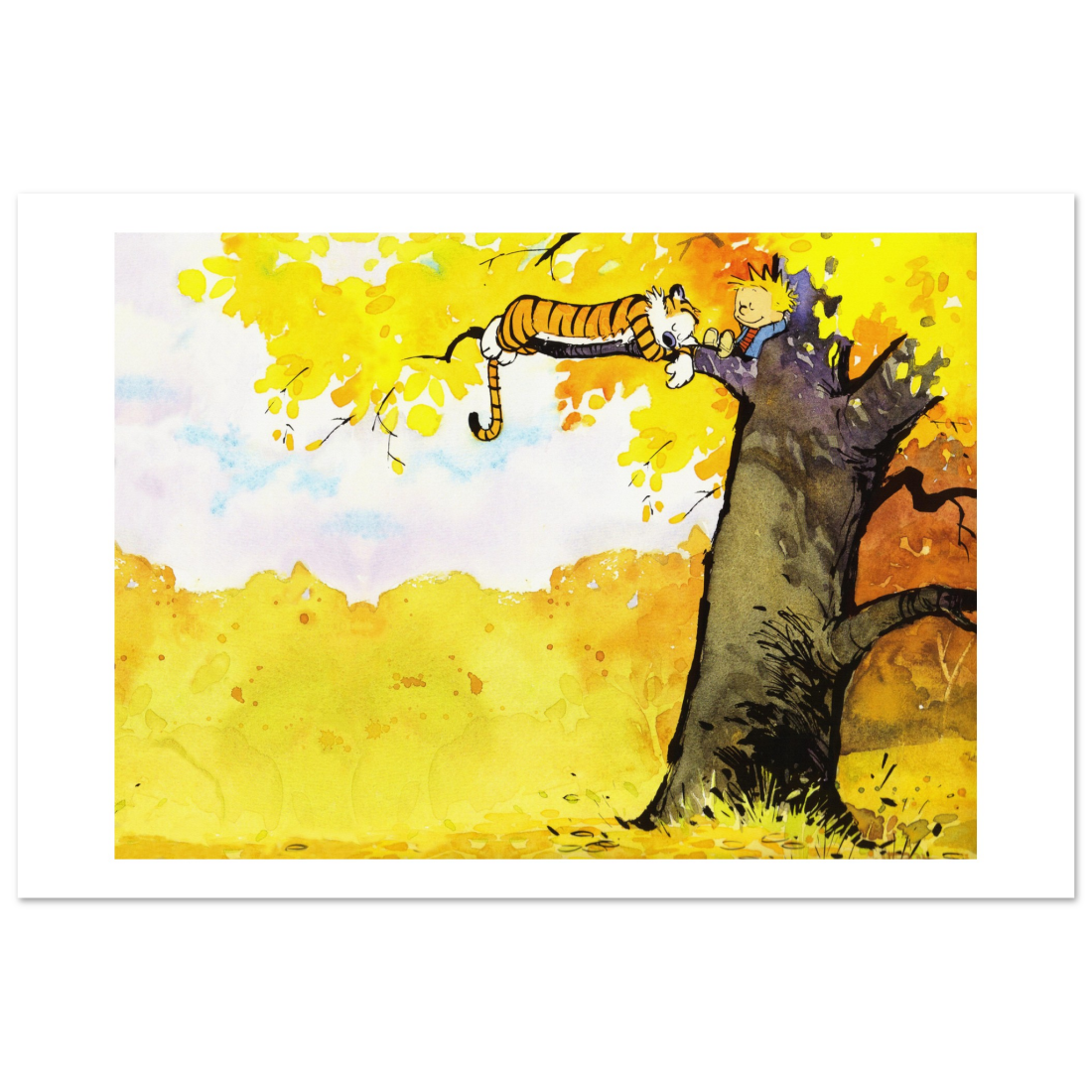 Art-O-Rama Shop - Wholesale Poster - Calvin and Hobbes Resting on a Tree Poster3