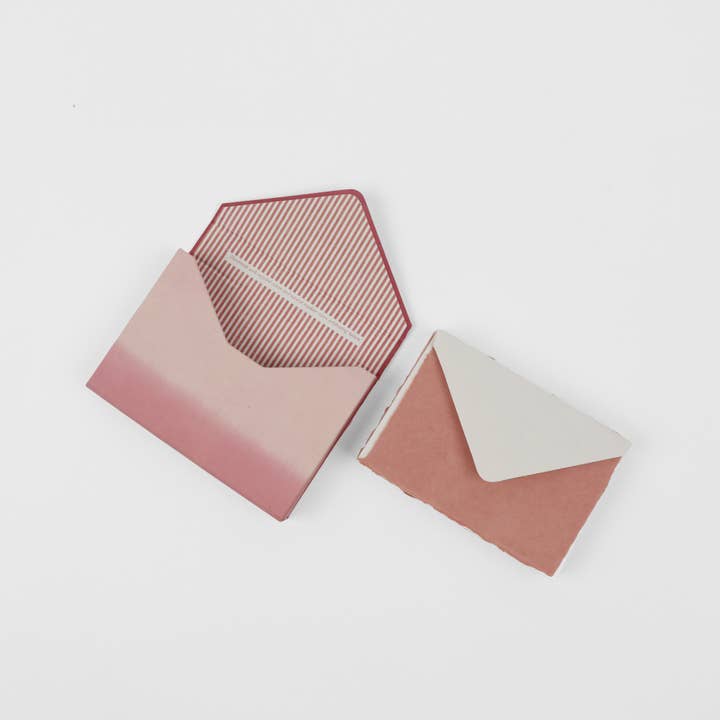 Craft Boat - Wholesale Stationery/notecard set - NATURALLY DYED KEEPSAKE NOTE CARD BOX SET MADDER1