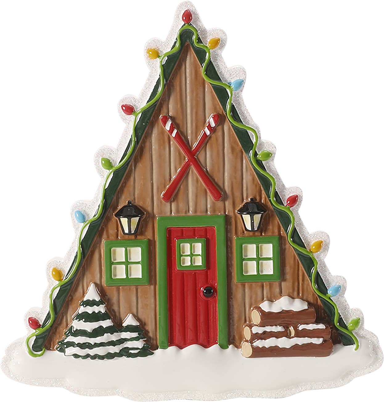 PolarX Ornaments - Wholesale Ornament - Ski Lodge Personalized Ornament