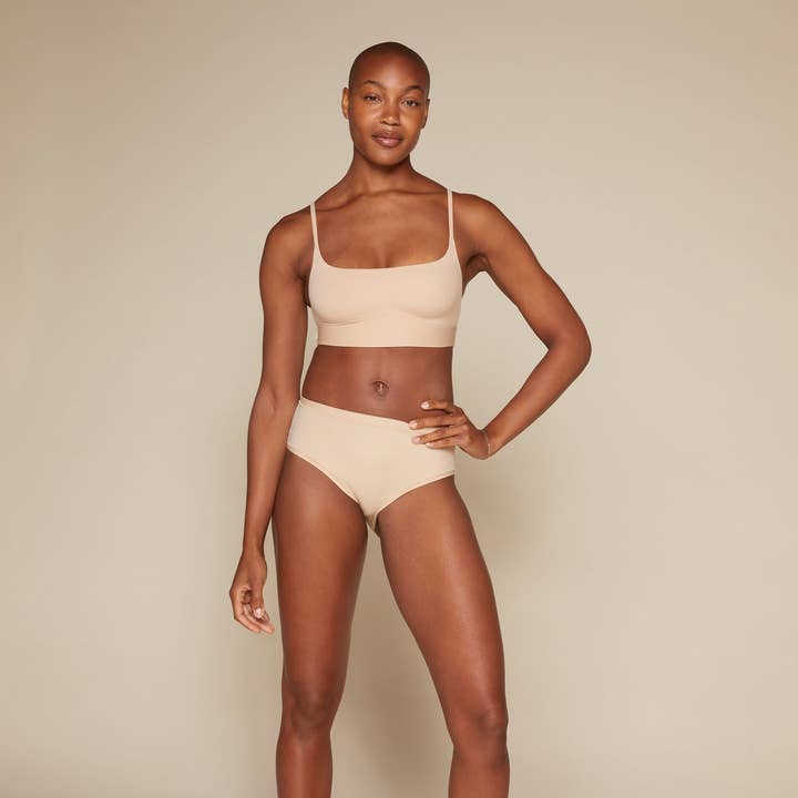 Bliss Scoop Bralette - Beige for wholesale on Faire