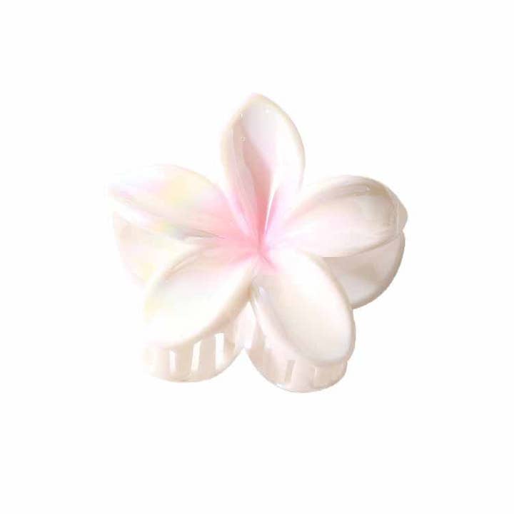ACCITY - Wholesale Hair Clip - Women's - Plumeria Hair Claw - Colorful Tropical Flower Clip_CWMM49995