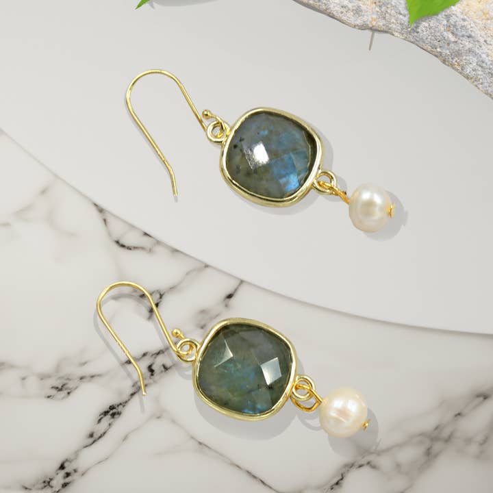 IST Jewelry - Wholesale Dangle Earrings - Gemstones and Cultured Pearl Drop Earrings3