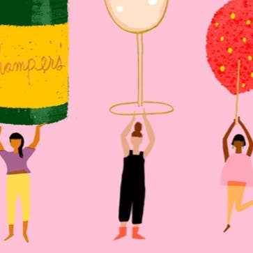 Carolyn Suzuki - Wholesale Birthday Card - CHAMPAGNE WISHES - Birthday Card2