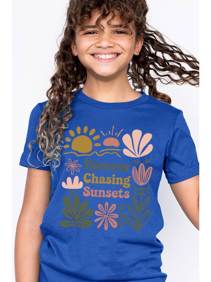 Pink Irene Wholesale - Wholesale Shirt - Women's - Forever Chasing Sunsets Kids Graphic Tee8