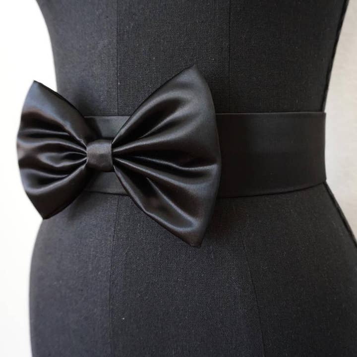 Melissa Velia - Wholesale Belt - Women's - Big Satin Bow Belt | 3 Colors
