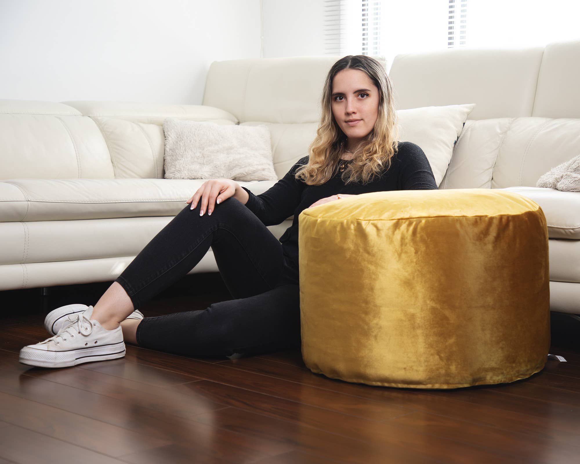 Gouchee Home - Vente Pouf - Pouf Gouchee Home Eclipse en velours11