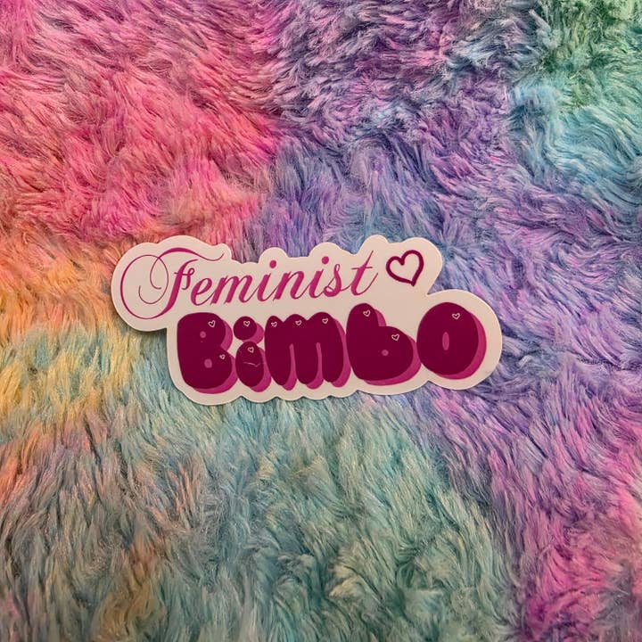 Feminist Bimbo Sticker for wholesale by Destructogirl