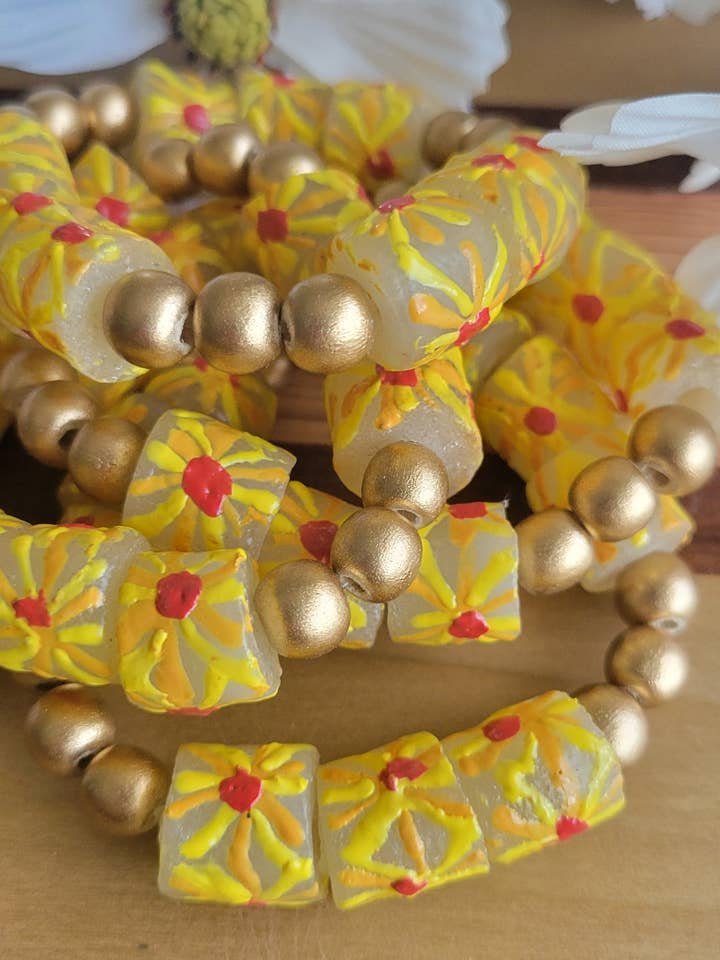 Sunflower Bracelets for wholesale by JEMdesigns