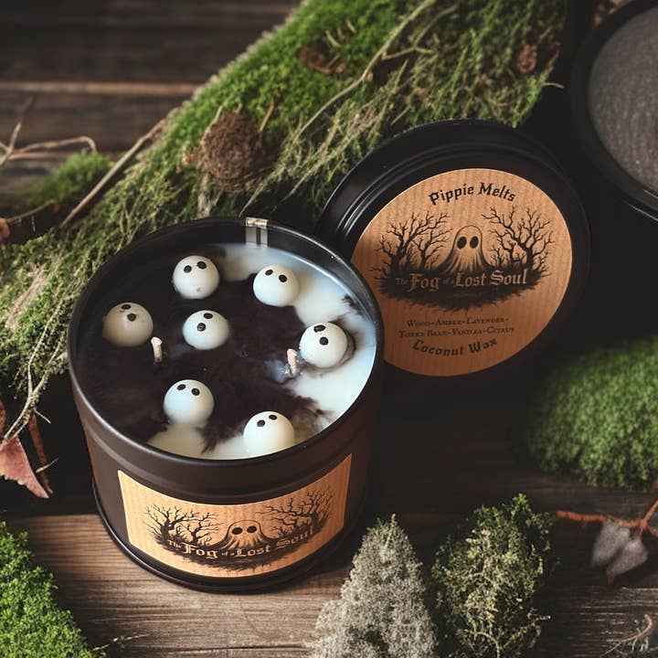 The Fog Of A Lost Soul Bubbling Cauldron Double Wick Candle for wholesale by Pippie Melts