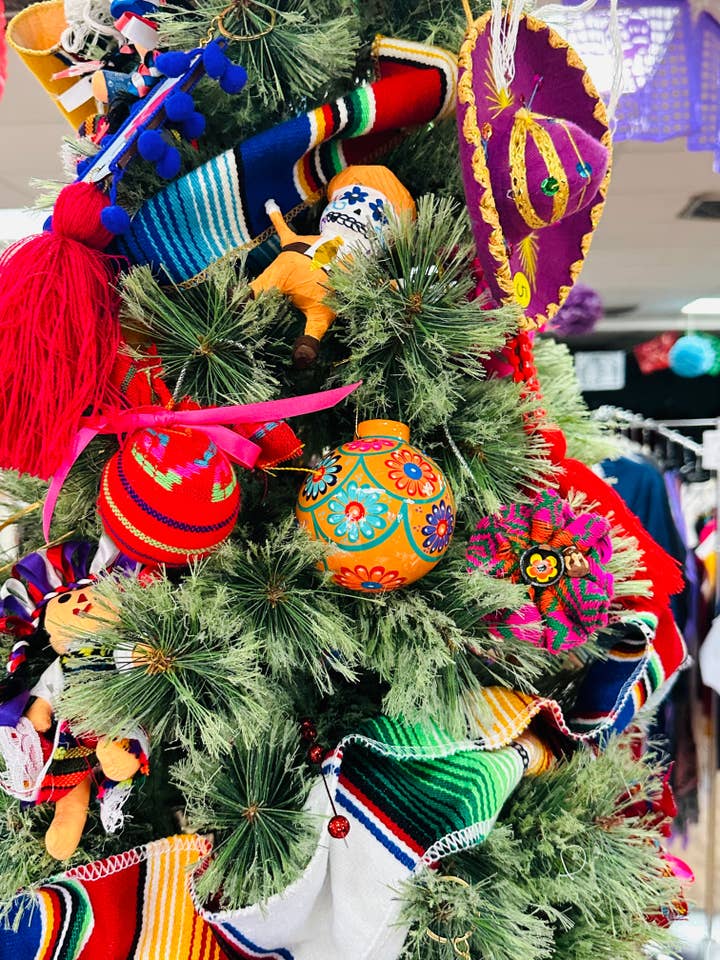 Christmas Hand Painted Clay Ornaments for wholesale by Cielito Lindo