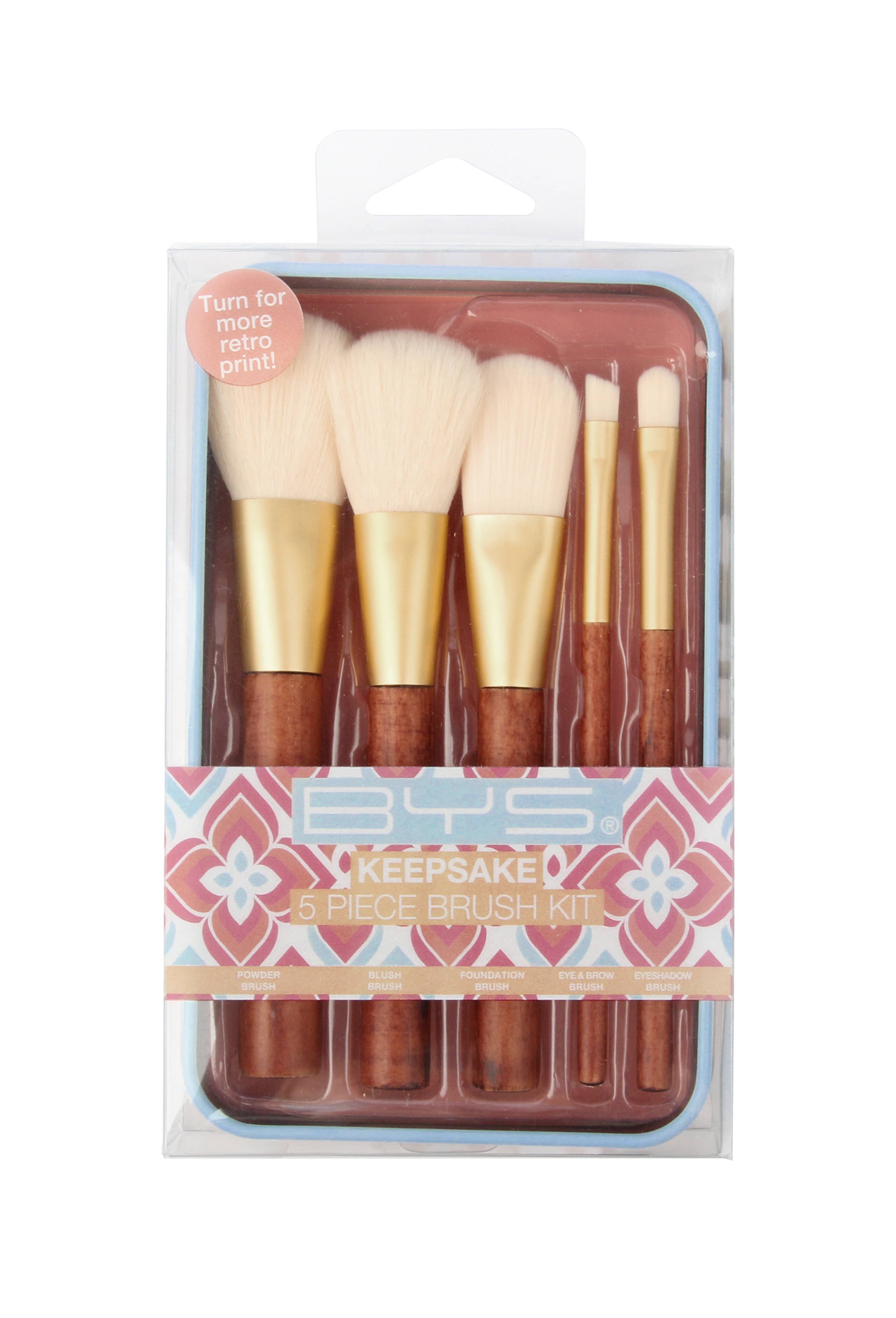 Beauty Pro - Wholesale Makeup Brush Set - BYS Makeup Brush In Keepsake Retro Tin0