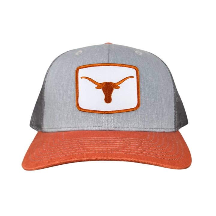 Last Stand Hats, LLC - Wholesale Trucker Hat - Unisex - Texas Longhorns Square Longhorn / Hats / 148 / UT9103 / MM