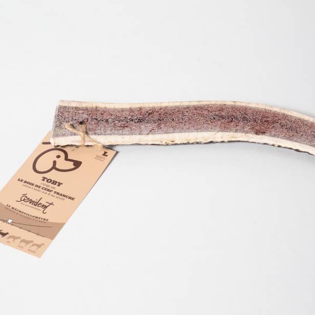 Evident - Venta al por mayor Hueso/rollito masticable - Perros - TOBY - Astas de ciervo en rodajas para masticar para perros