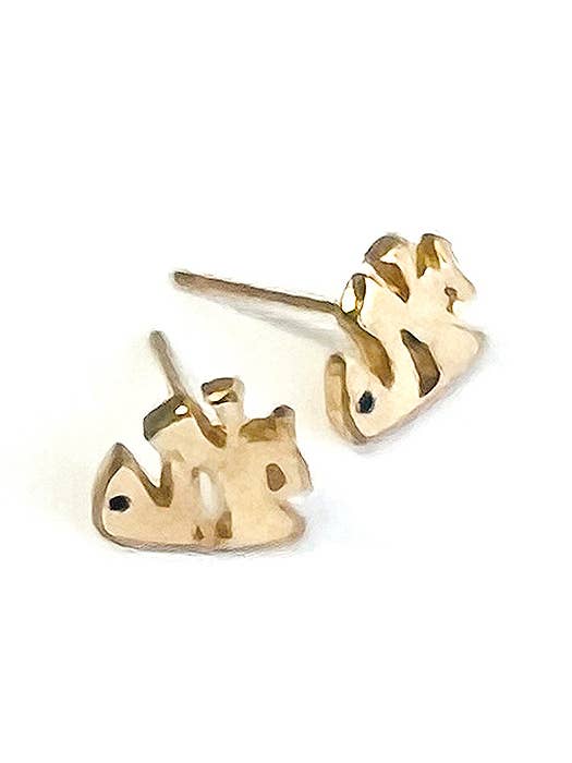 ( G428 ) BRINCOS DE EPOXI COM TEMA DE VERÃO - PEIXE TROPICAL por atacado de Jewelry Max