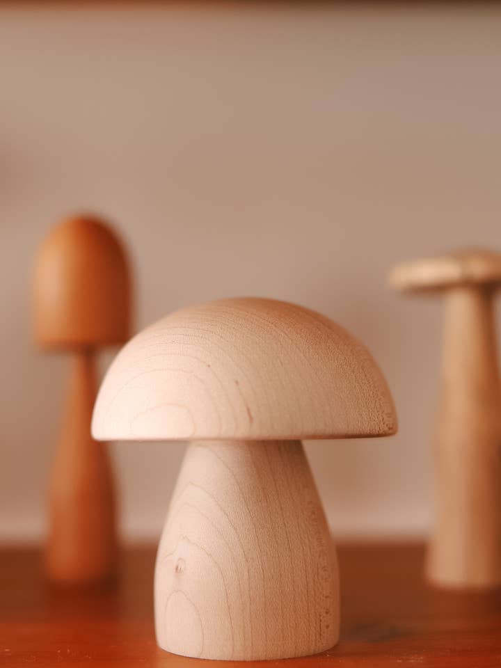 Magical Maple Mushroom • Spring Foraging Unique Decor for wholesale by Make It Slow | Modern Woodworking the Old Fashioned Way