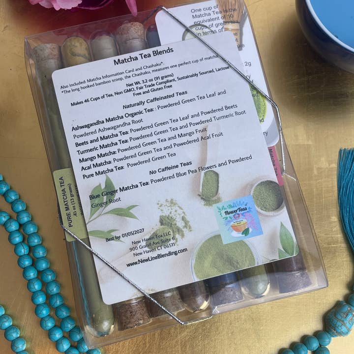 FlowerTeas – Sacos de chá por atacado – 8 Misturas Sortidas Tubo de Teste Sampler de Chá Oferta1