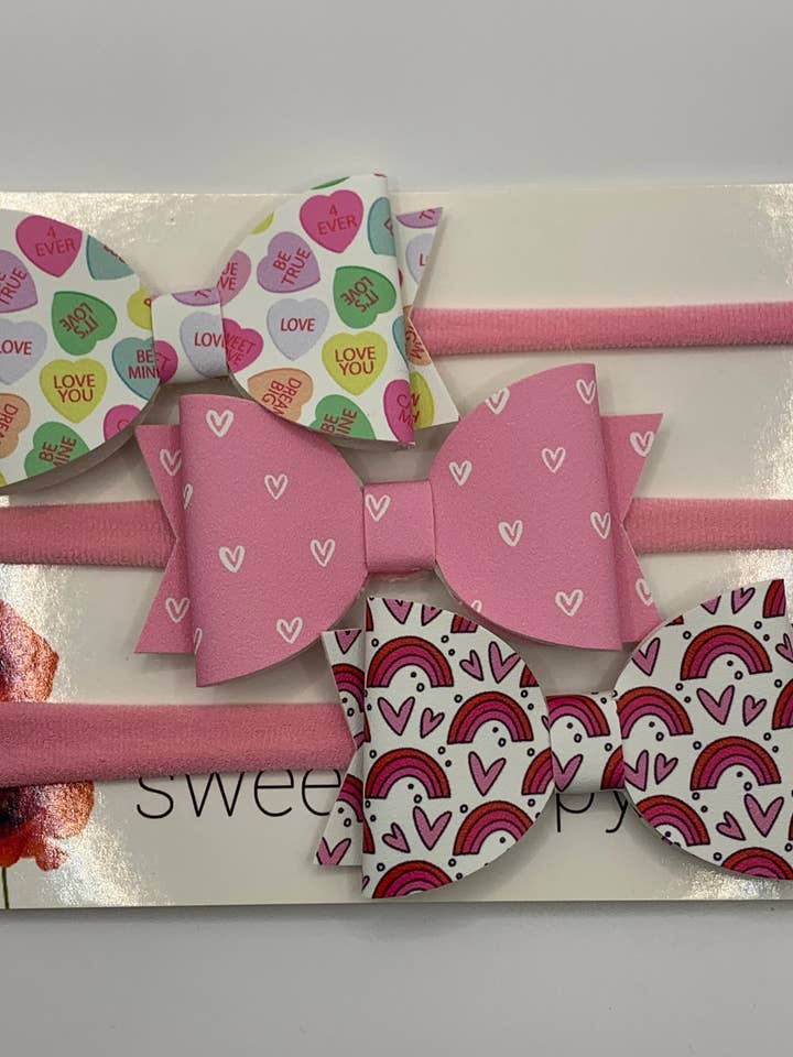 Valentine Nylon Headband for wholesale by Sweet Poppy & Co.