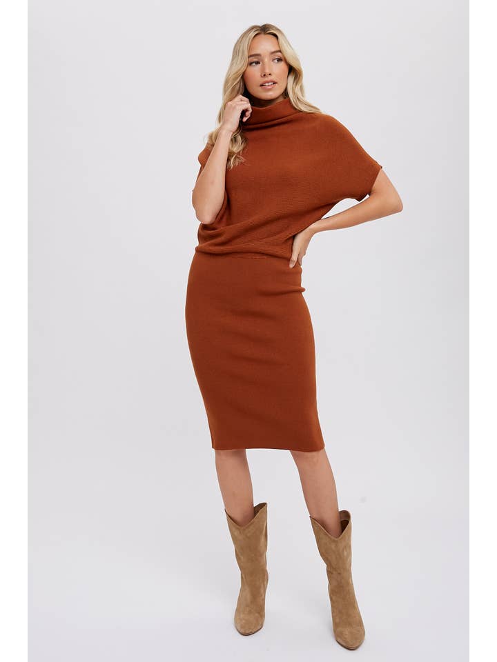 Bluivy - Wholesale Dress - Women's - SLOUCH NECK DOLMAN MIDI DRESS27