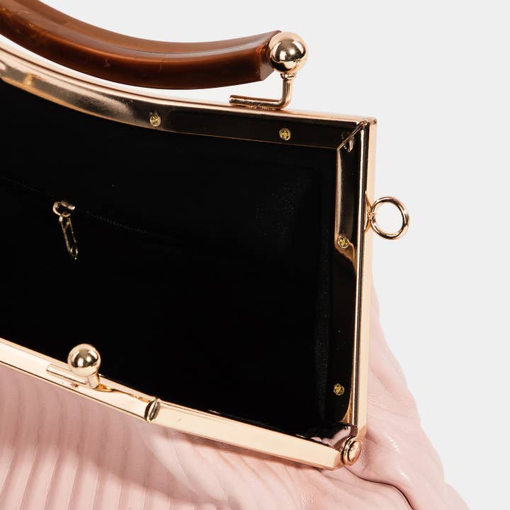 Collections by Fame Accessories - Wholesale Top Handle Bag - Women's - Ribbed Texture Fashion Handbag