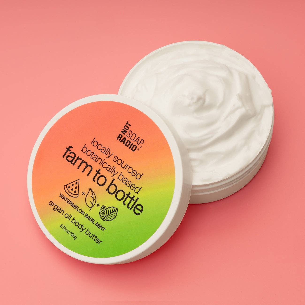 Not Soap, Radio - Wholesale Body Balm/Butter - watermelon basil mint <b>body butter with argan oil</b>1