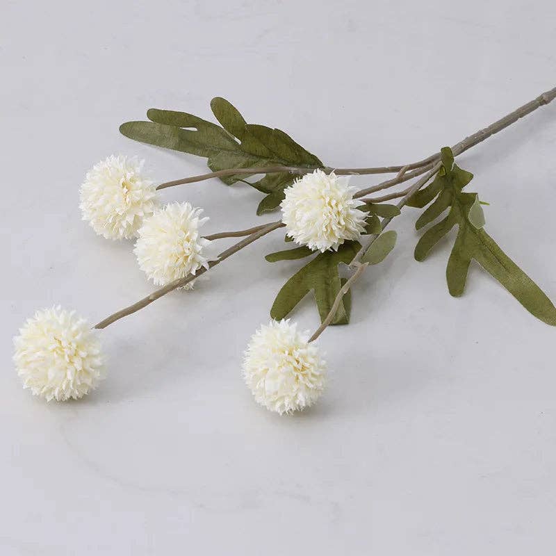 Kiyo Home - Wholesale Artificial flowers - Artificial Dandelion Flowers Set of 6 | Flower Decor | Silk26