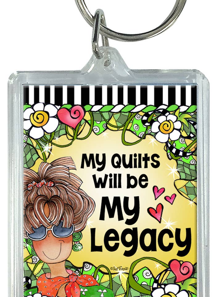 Quilt-My Legacy Keychain for wholesale by Suzy Toronto Wholesale